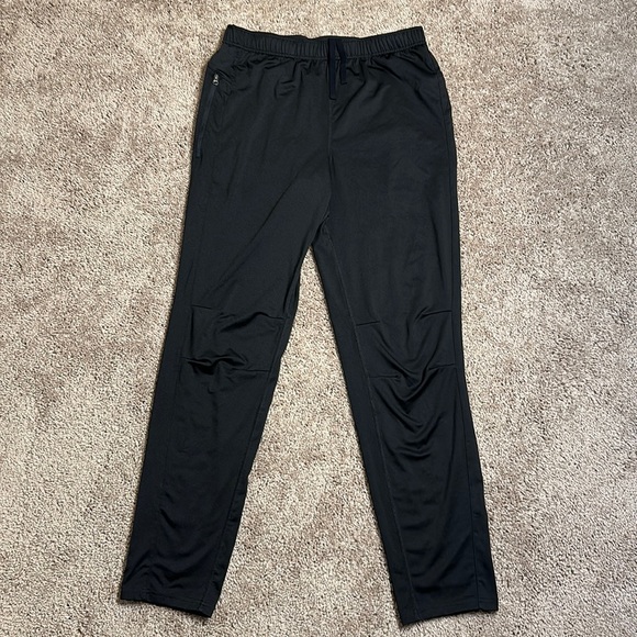 Jockey Pants Jockey Sport Track Pants Black With Reflective Stripes And Logo Medium Euc